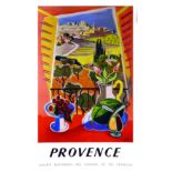 Provence 1952 JAL Paul-Martial Paris 1 Affiche Non-Entoilée / Vintage Poster not lined B.E. B +