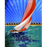 Dinard Yatching Days 2016 Affiche entoilée/ Vintage Poster on Linnen T.B.E. A - 156 x 120 cm
