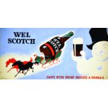 Wel Scotch - Roubaix gouache signée par Wilquin vers 1930 Roubaix (Nord) WILQUIN Haute Bière Brune