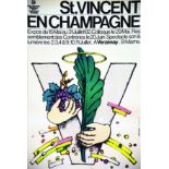 Saint Vincent en Champagne 1982 DUCROCQ DENIS L'Atelier Graphique Paris 1 Affiche Non-Entoilée /