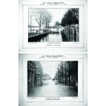 Lot de 2 Inondations 1910 : Boulevards Hausman - Gare St Lazare ( Rue de Rome ) 1910 Offert par Au