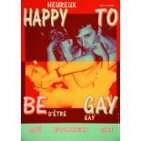 Happy to be Gay - Heureux d'être Gay - Davé Kippenberger Orth 1993 PHOTO : C. CASTELLI Artis