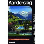 Kandersteg Bis vers 1960 Propagande de Jeux Olympiques Carton publicitaire / Advertising cardboard