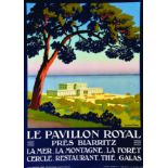 Le Pavillon Royal près de Biarritz vers 1920 CONSTANT - DUVAL Lucien Serre & Cie Paris Affiche