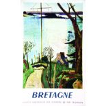 Bretagne 1959 GENIS RENE Paul Martial Paris 1 Affiche Non-Entoilée / Poster on Paper not lined T.B.