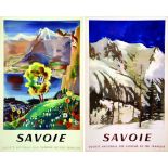 Lot 2 Affiches Savoie 1946 - 1954 1946 - 1954 VECOUX FONTANAROSA Société Nationale des Chemins de