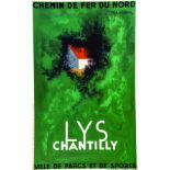 Lys Chantilly 1930 CASSANDRE L. Danel Lille Affiche entoilée/ Vintage Poster on Linnen B.E. B + plis