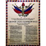 Grande Fête Commerciale Rivoli-Sébastopol 1933 ARNOUX GUY 1 Affiche Non-Entoilée / Vintage Poster