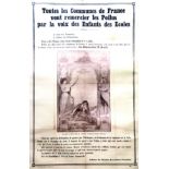 Toutes les Communes vont remercier les Poilus vers 1917 par la voie des enfants des écoles J. Gussac