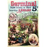 Cadet Bamboche par Georges Pradel vers 1900 ASNAULT Germinal. A. Maujan. Appel Paris Aff.