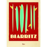 Biarritz Côte Basque vers 2010 MARCEL 1 Affiche Non-Entoilée / Vintage Poster on Paper not lined T.