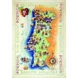 Regiones Viticoles ( Regions Viticoles ) Portugal - Junta Nacional del Vinho 1958 COSTA MARLO