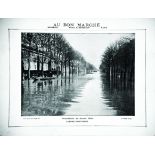 Avenue Montaigne - Les Inondations de Janvier 1910 1910 Offert par Au Bon Marché - Editions A.