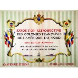 Exposition Rétrospective Colonies Françaises De L'Amérique Du Nord sous h patronage Canada &