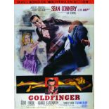 Goldfinger 1964 MASCII JEAN Ets. Saint Martin Affiche entoilée/ Vintage Poster on Linnen B.E. B +