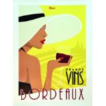 Grands Vins de Bordeaux vers 2010 MARCEL 1 Affiche Non-Entoilée / Vintage Poster on Paper not