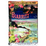 Biarritz Saison d'Hiver 1897-98 1897 BOURGEOIS E. Chemins de Fer d'Orléans et du Midi. Eug. Marx