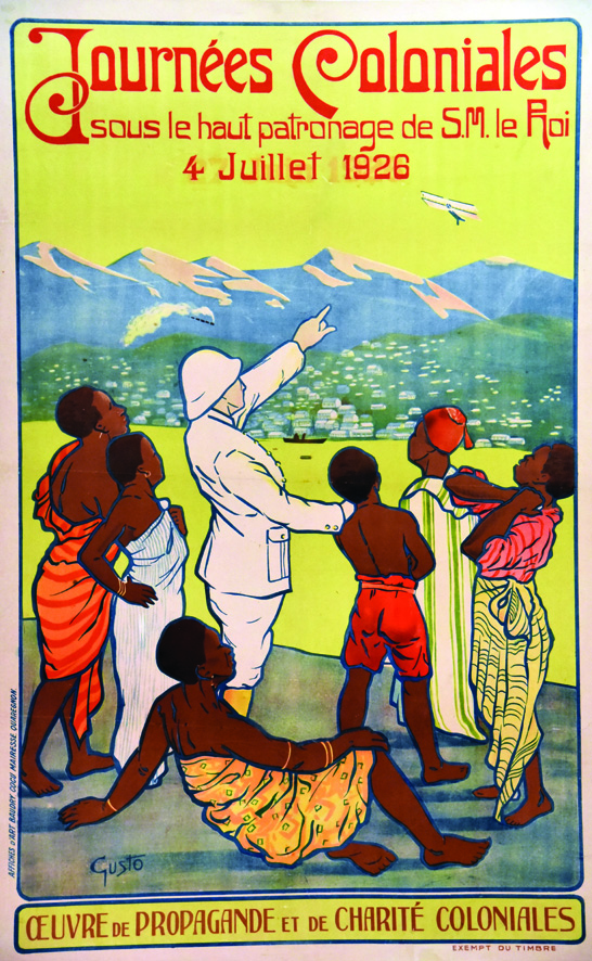 Journées Coloniales 1926 GUSTO Affiches d'Art Baudry Cocu Mairesse Quaregnon Quaregnon Affiche