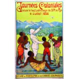 Journées Coloniales 1926 GUSTO Affiches d'Art Baudry Cocu Mairesse Quaregnon Quaregnon Affiche