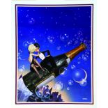 Champagne Bubbles - Charles White III 1978 WHITEZD Paper Moon Graphics Los Angeles 1 Affiche Non-