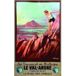 Le Val André ( Côtes du Nord ) vers 1930 COMMARMOND PIERRE Lucien Serre & Cie Paris Affiche