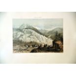 Chamonix La Mer de Glace vers 1860 BENOIST FELIX Charpentier Nantes Lithographie en couleurs /