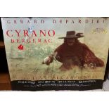 Cyrano De Bergerac Movie Poster, starring Gerard Depardieu, Anne Brochet and Vincent Perez, 1990.