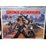Bronx Warriors Movie Poster, starring Vic Marrow and Christopher Connolly, 1982.
