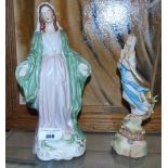 A 19th Century Staffordshire Figure of The Virgin Mary.