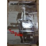 In the Line Of Fire Movie Poster, starring Clint Eastwood and John Malkovich, 1993. Absolute Power