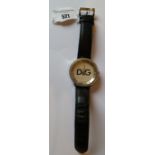 A Dolce & Gabbana Wrist Watch, in working order according to owner.