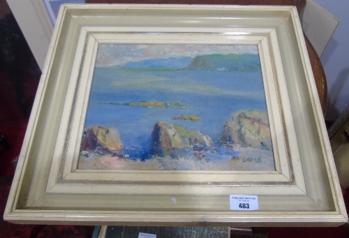 Charles Lamb RHA RUA (1893 - 1964). Killaloe Scene. Oil on board. Signed lower left & titled