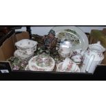 A Box Lot of Various Delph; to include Royal Crown Derby.