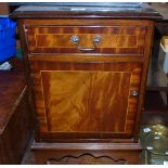 A Modern Mahogany and Veneered Locker.