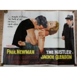 The Hustler Movie Poster, starring Paul Newman, Piper Laurie and Jack Gleason, 1961.