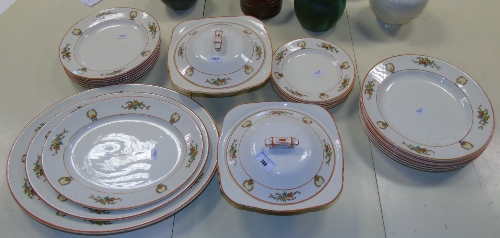 A Bishop Part Dinner Service to include a pair of covered tureens.