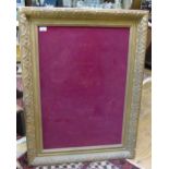 A 19th Century Gilt Framed Notice Board .