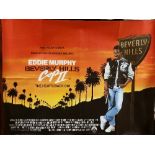Beverly Hills Cop II Movie Poster, starring Eddie Murphy, Judge Reinhold and Brigitte Nielson,