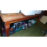 A Large Pitch Pine Kitchen Table.