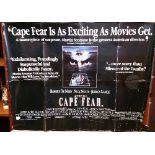 Cape Fear Movie Poster, starring Robert De Niro, Jessica Large and Robert Mitchum, 1991.