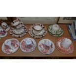 An Attractive Collection of Nine Various Victorian Tea Wares,