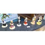 A Collection of Eight Bunnykins Figures.