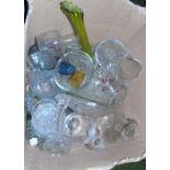 A Large Quantity of Glass Items to include bells, candlesticks, etc.