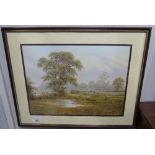 A Framed and Glazed Print Depicting a Rural Scene after Spencer Coleman.