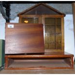 A 19th Century Table Cabinet, Wall Cabinet & Jewellery Box (3).