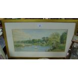 An Early 20th Century Watercolour by A. Moherty, a Boating Scene, signed lower right.