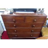 A Superb Georgian Mahogany Chest of Drawers with two short over three long.