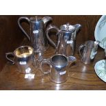 A Hotel Ware Silver-Plated Coffee Pot & Four Further Pieces (5).