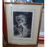 A Good Pair of Black and White Prints of Classical Scenes.