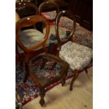 A Group of Four 19th Century Balloon Back Chairs.